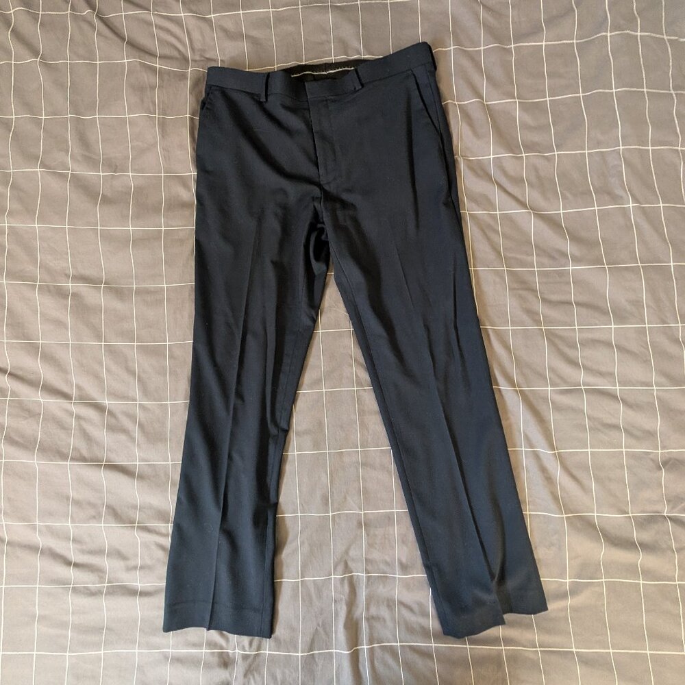 Topman Navy Blue Suit Pants - Matching Bundle Offer $10 Off